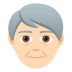 🧓🏻 older person: light skin tone display on JoyPixels